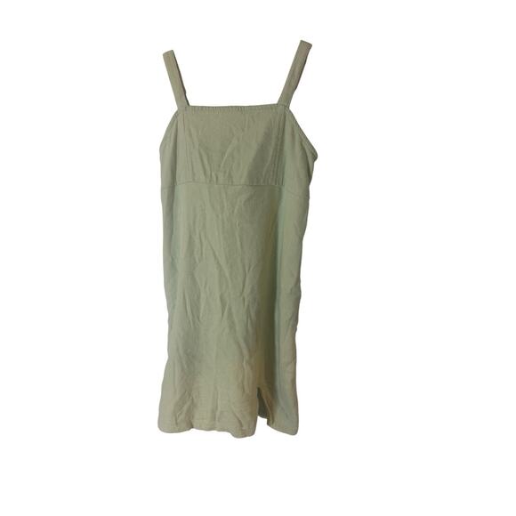 Abercrombie Kids Girl's Cotton‎ Linen Blend Light Green Dress 9/10 Lined - Picture 1 of 5